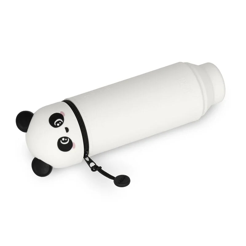 "Panda" 2-in-1-Federmäppchen aus Silikon - Kawaii