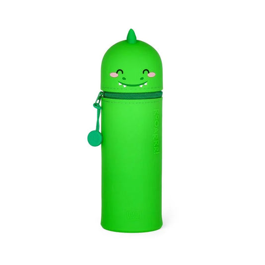 "Dino" 2-in-1-Federmäppchen aus Silikon - Kawaii
