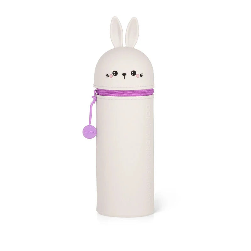 "Hase" 2-in-1-Federmäppchen aus Silikon - Kawaii