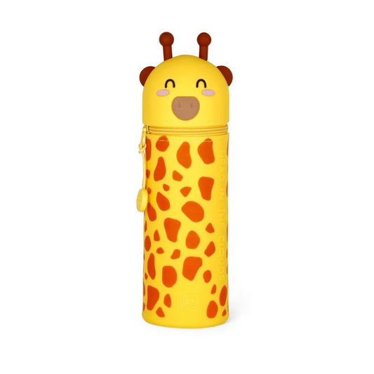 "Giraffe" 2-in-1-Federmäppchen aus Silikon - Kawaii