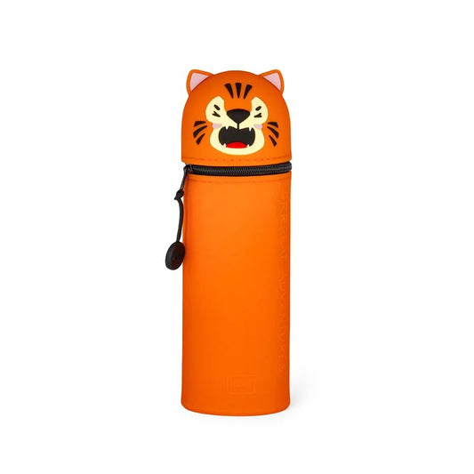 "Tiger" 2-in-1-Federmäppchen aus Silikon - Kawaii