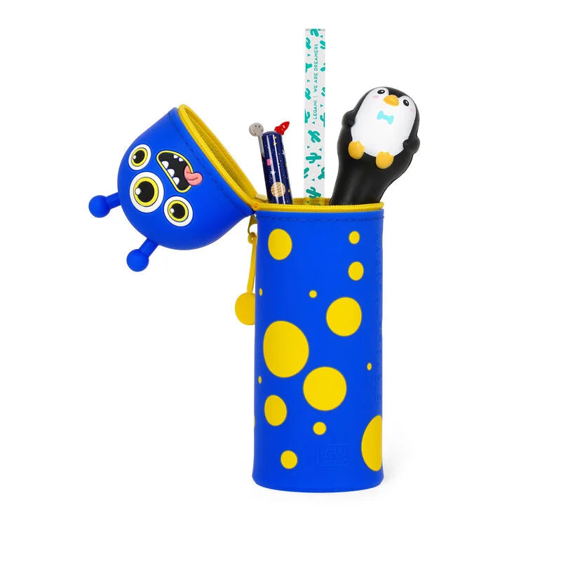 "Monster" 2-in-1-Federmäppchen aus Silikon - Kawaii