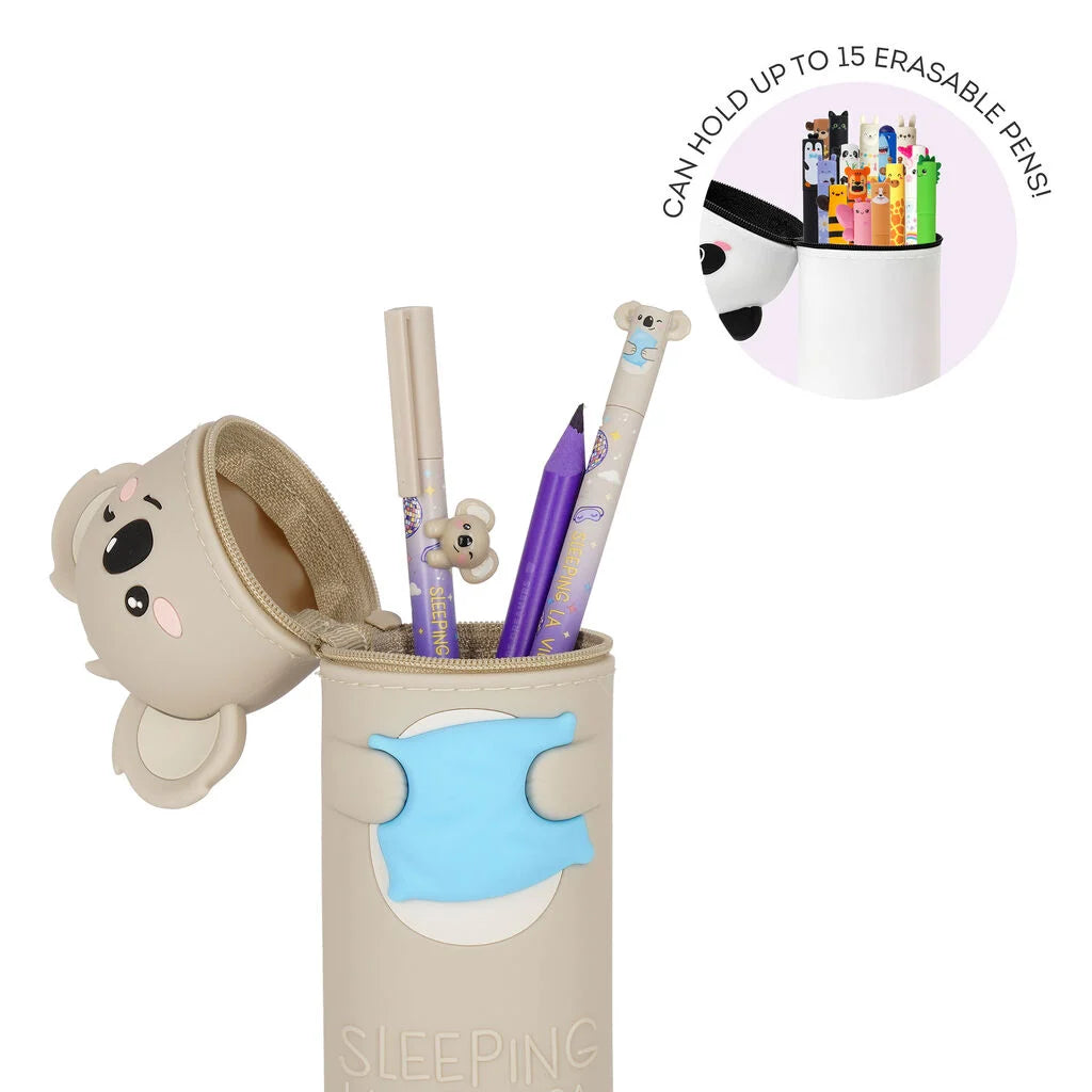 "Koala" 2-in-1-Federmäppchen aus Silikon - Kawaii