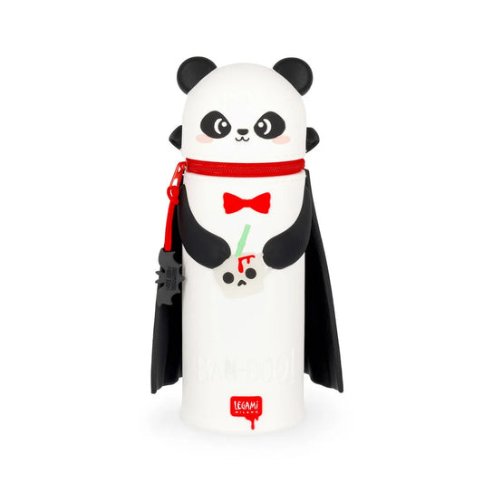 "Panda Bam-Boo" 2-in-1-Federmäppchen aus Silikon - Kawaii