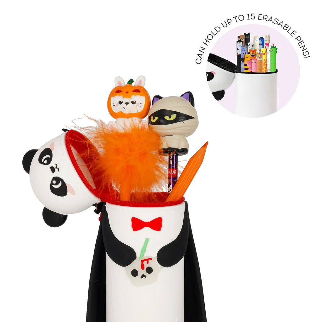 "Panda Bam-Boo" 2-in-1-Federmäppchen aus Silikon - Kawaii