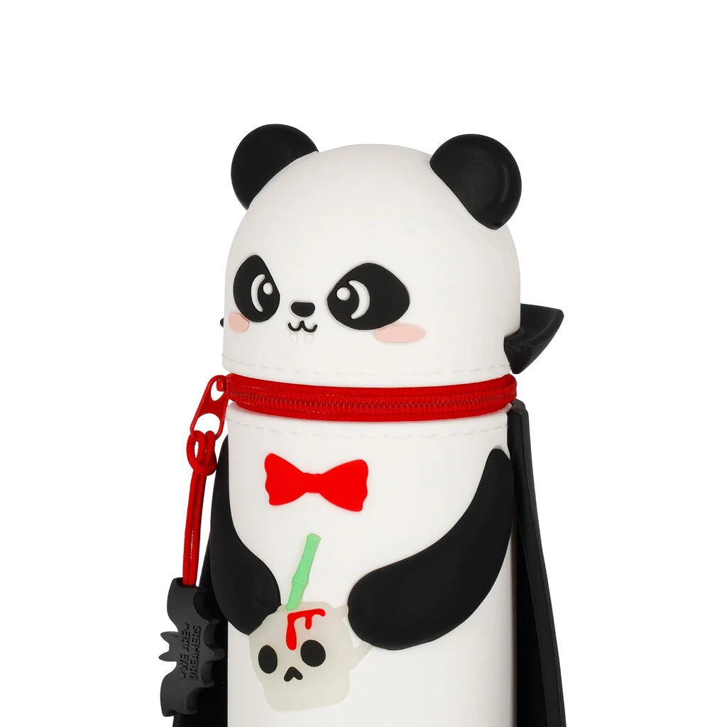 "Panda Bam-Boo" 2-in-1-Federmäppchen aus Silikon - Kawaii