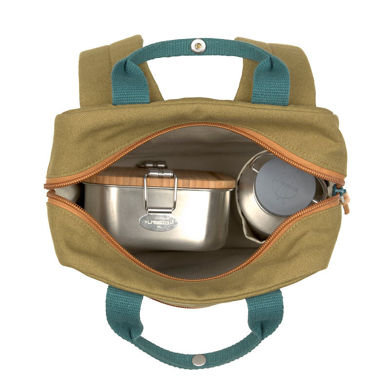 Kindergartenrucksack "Square", Little One & Me - Small, Oliv