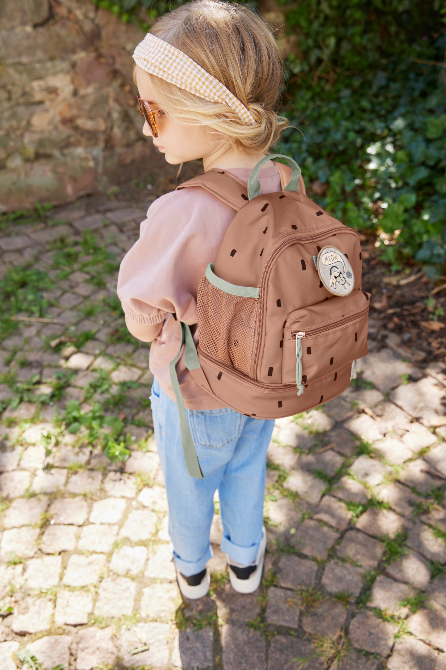 Kinderrucksack "Mini", Happy Prints, karamell