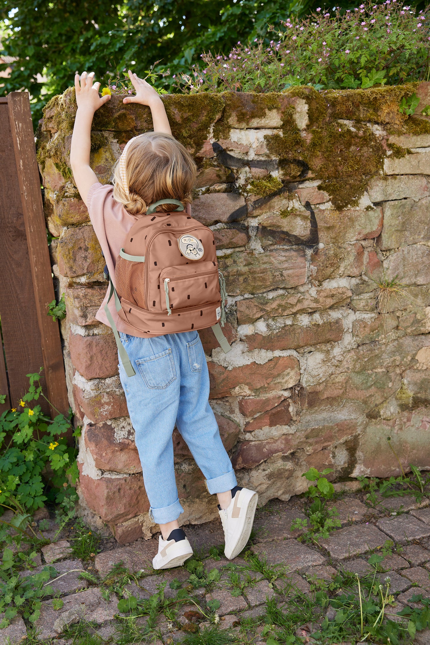 Kinderrucksack "Mini", Happy Prints, karamell