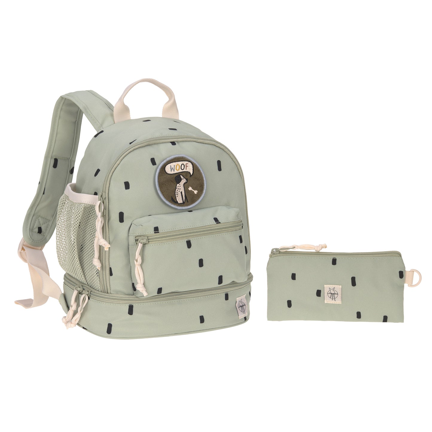 Kinderrucksack "Mini", Happy Prints, oliv