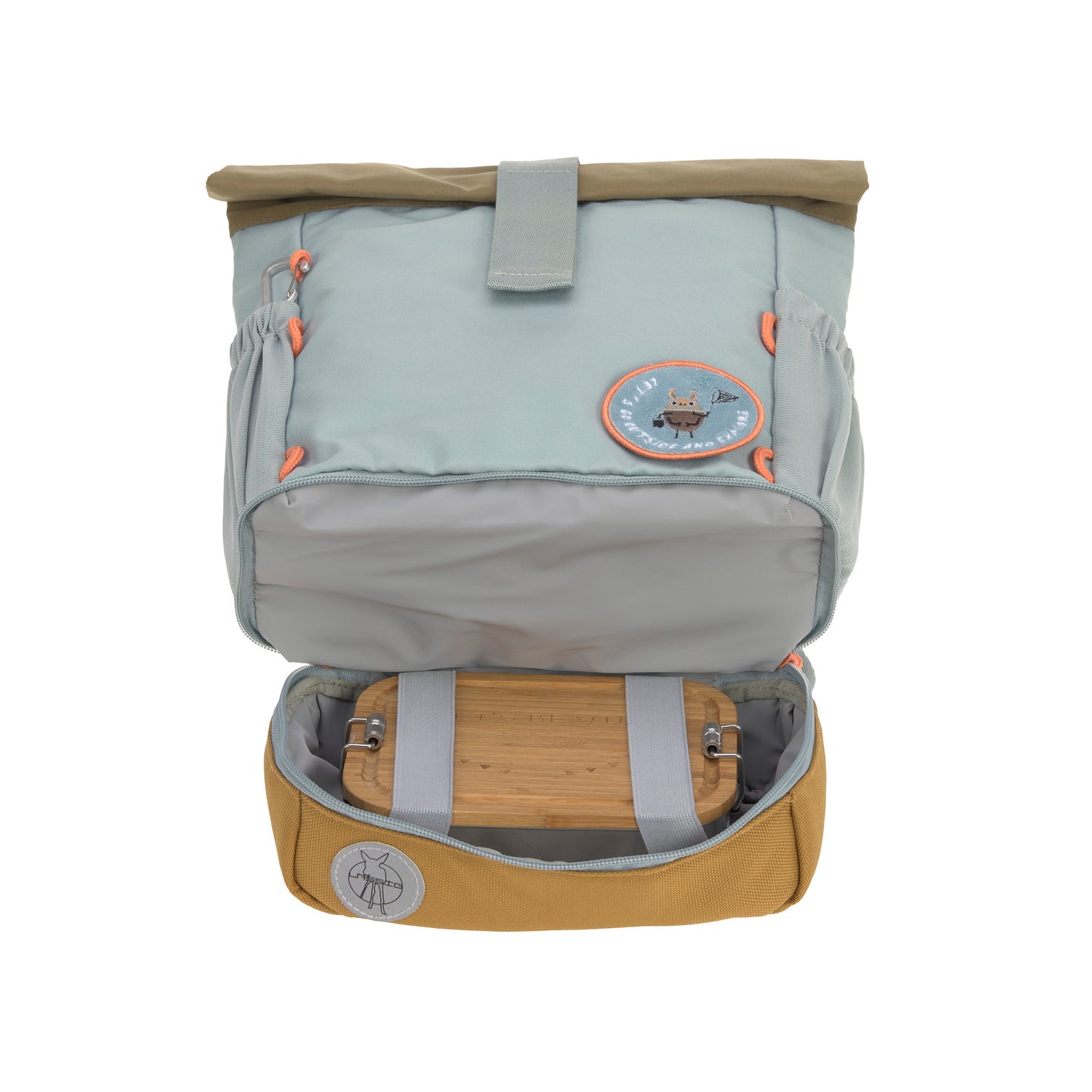 Kinderrucksack "Rolltop", Nature, hellblau