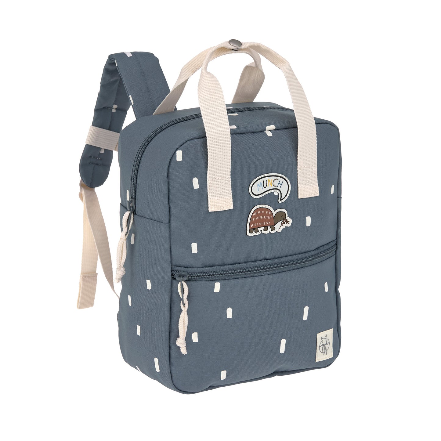 Kindergartenrucksack "Square", Happy Prints, dunkelblau