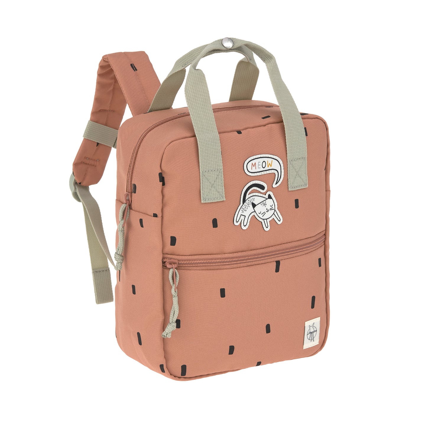 Kindergartenrucksack "Square", Happy Prints, karamell