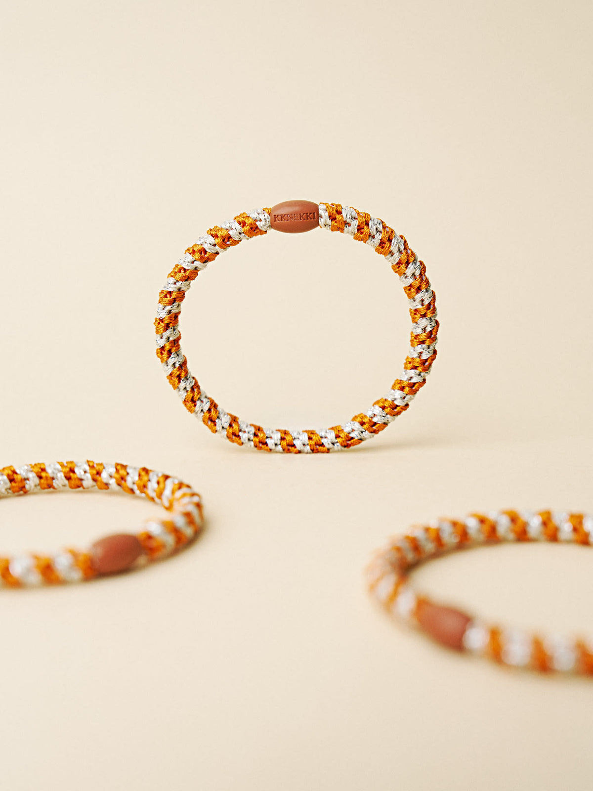 KKNEKKI (slim) burned terracotta ivory glitter