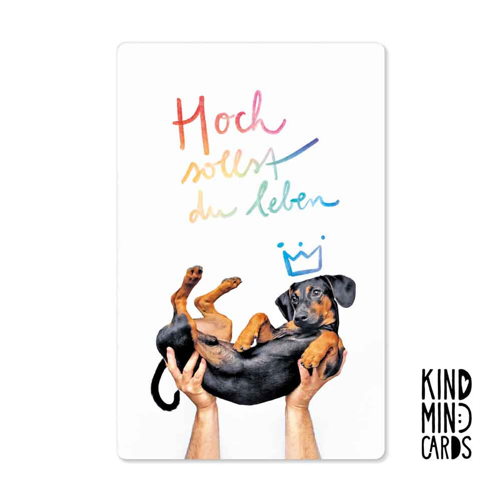 Postkarte "Hoch sollst du leben"
