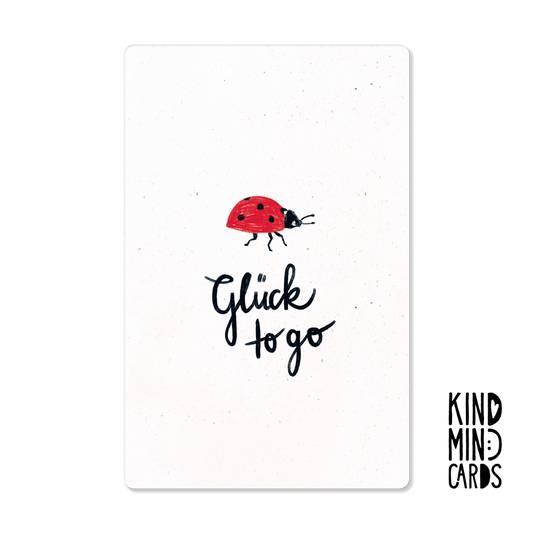 Postkarte "Glück to go"