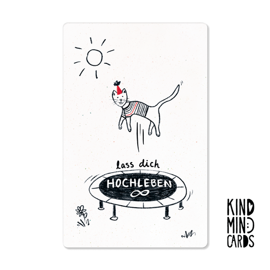 Postkarte "Lass dich hochleben"
