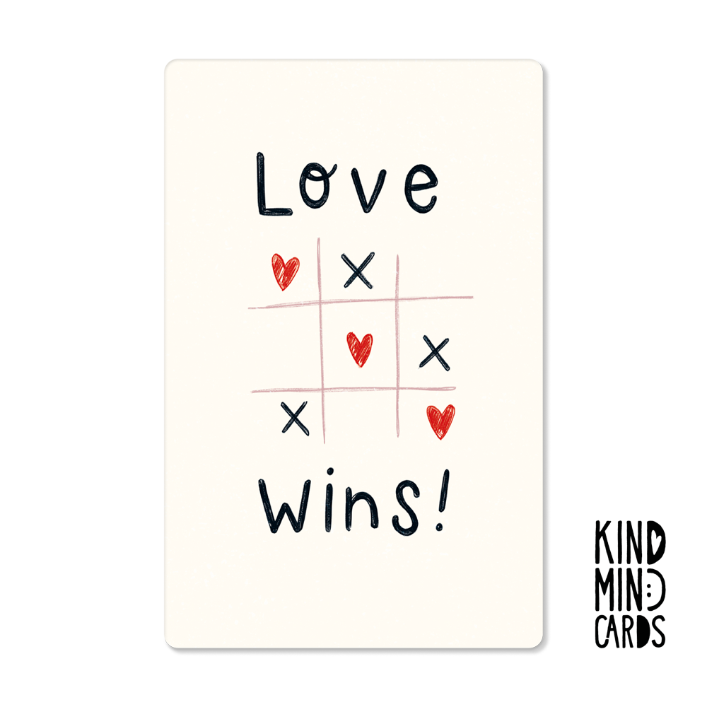Postkarte "Love wins"