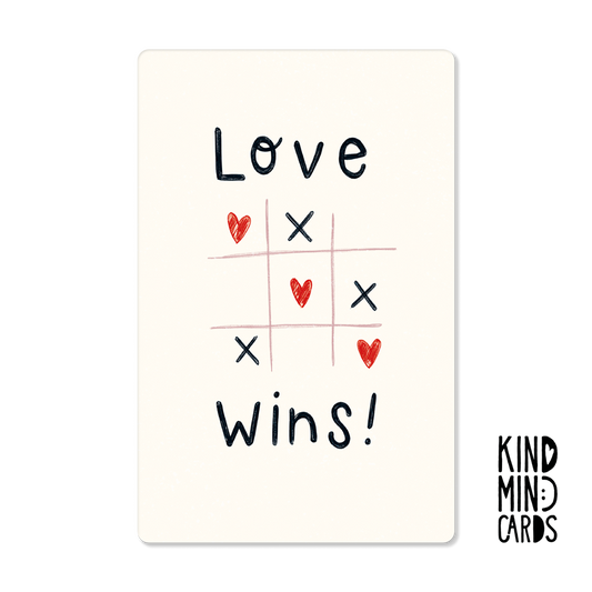 Postkarte "Love wins"