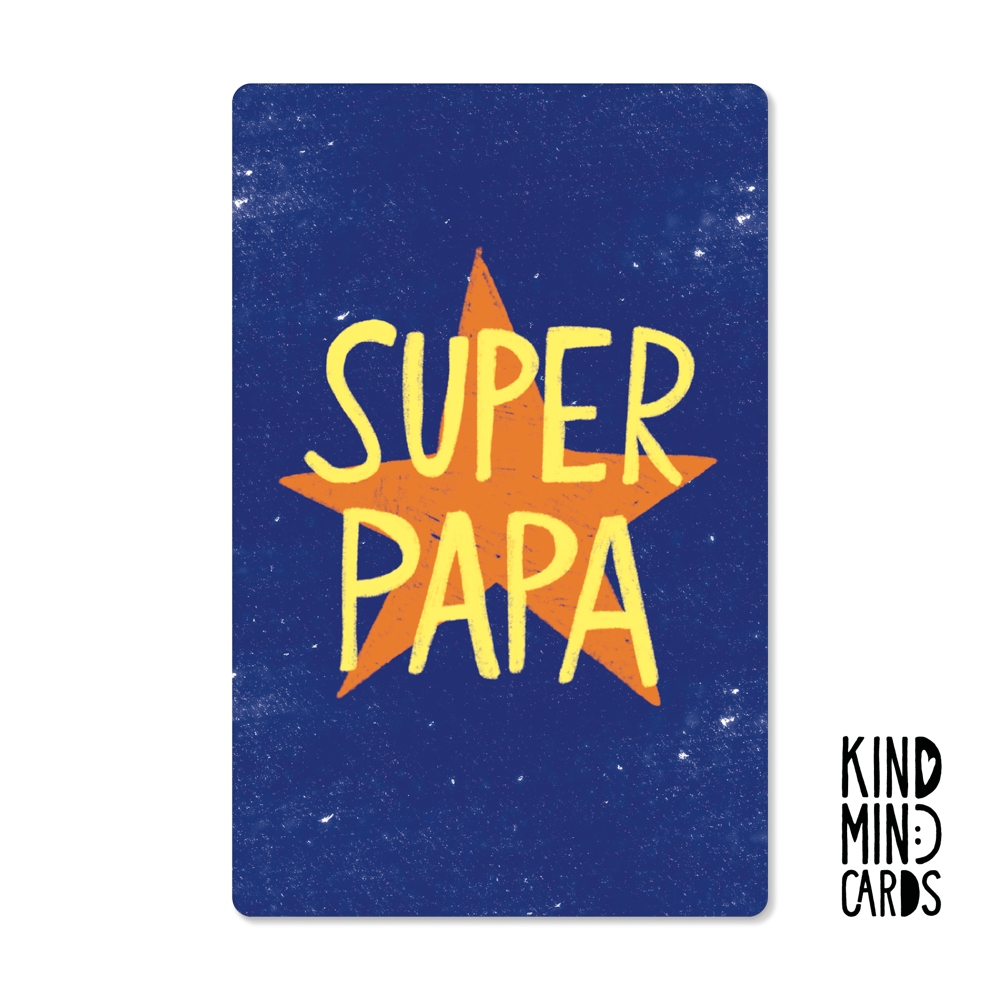 Postkarte "Super Papa"