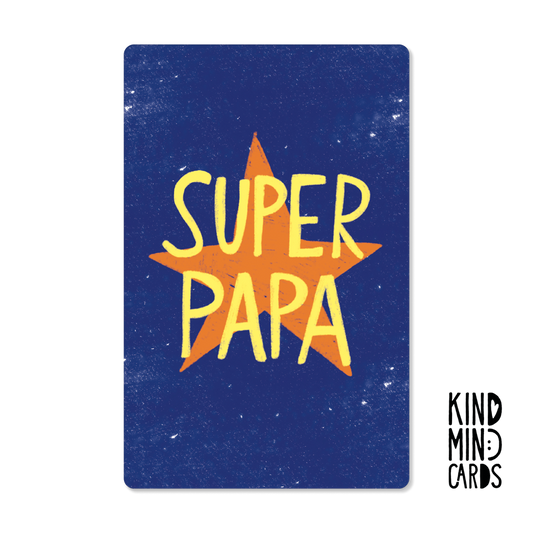 Postkarte "Super Papa"