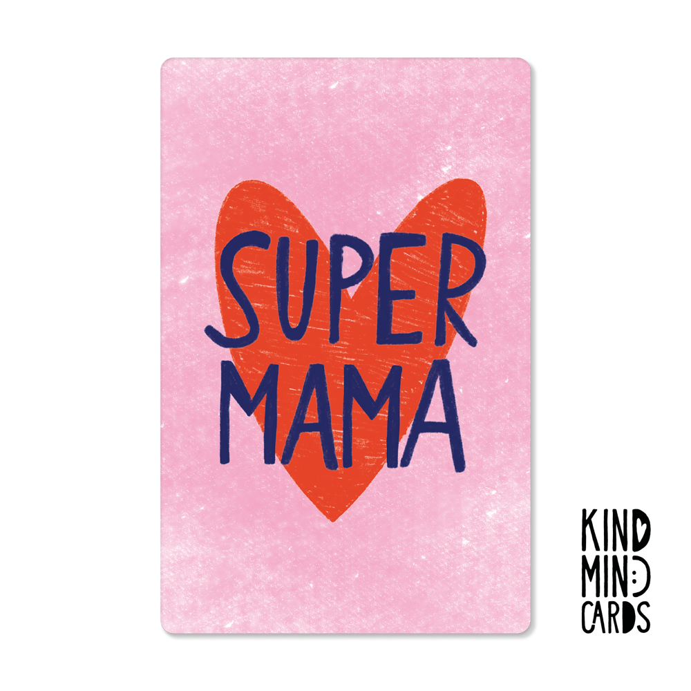 Postkarte "Super Mama"