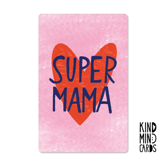 Postkarte "Super Mama"