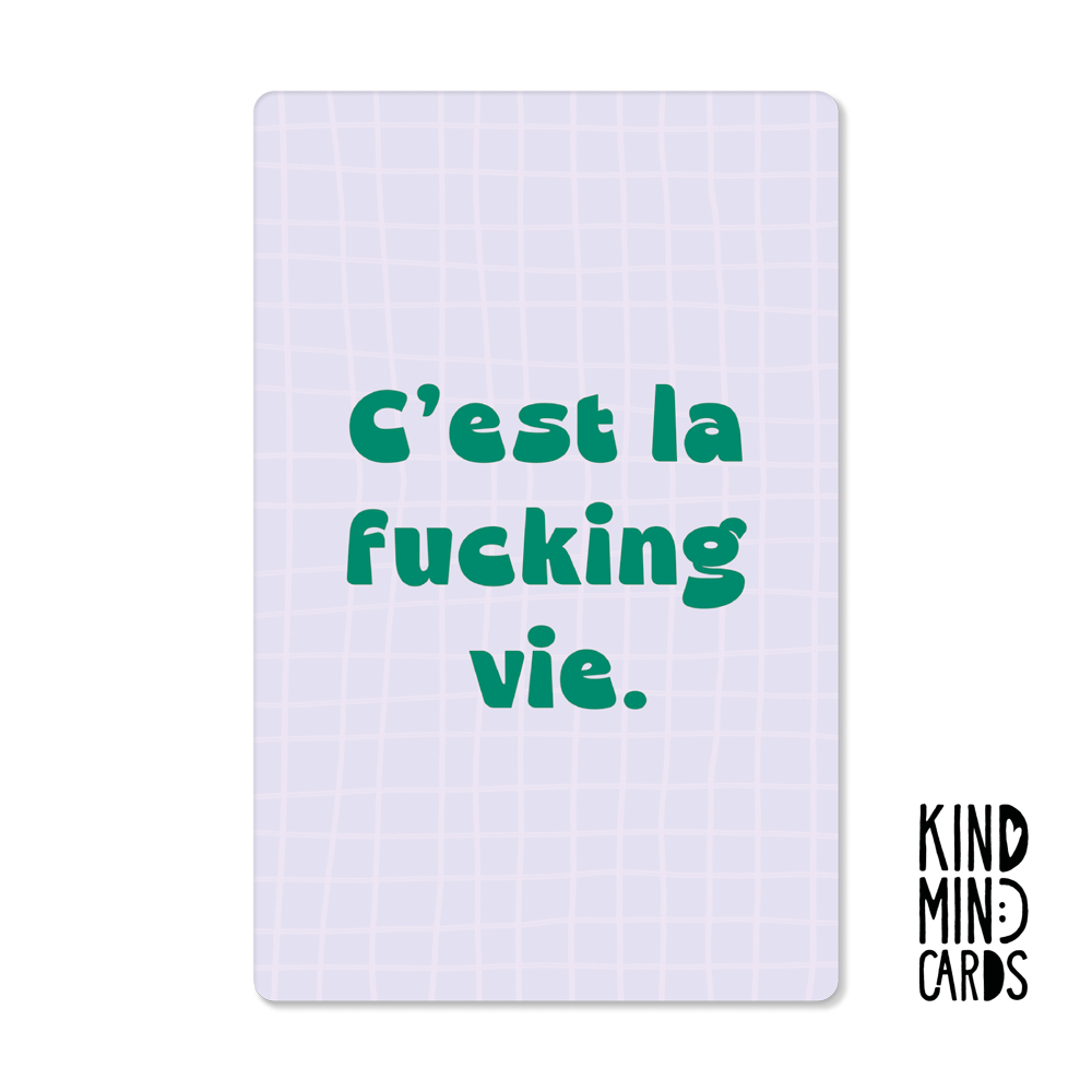 Postkarte "C'est la fucking vie"