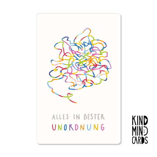 Postkarte "Alles in bester Unordnung"