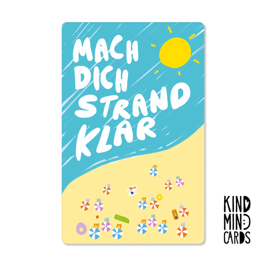 Postkarte "Mach dich strandklar"