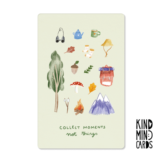 Postkarte "Collect moments not things"