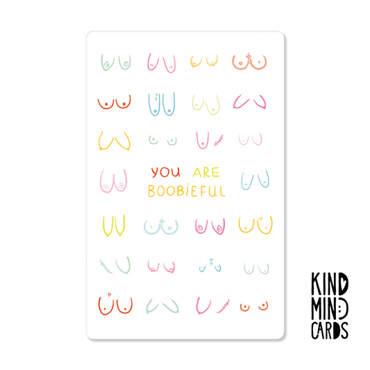 Postkarte "You are boobieful"
