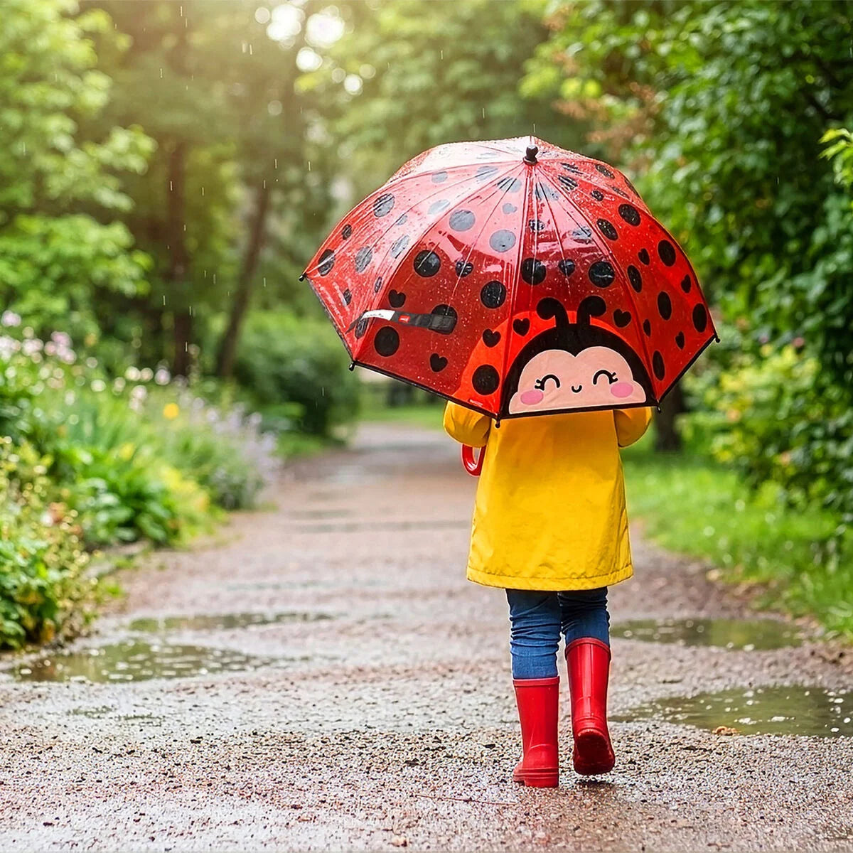 Regenschirm "Marienkäfer" für Kinder