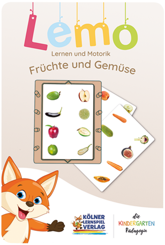 Lemo Kartensatz: Früchte und Gemüse (3+)