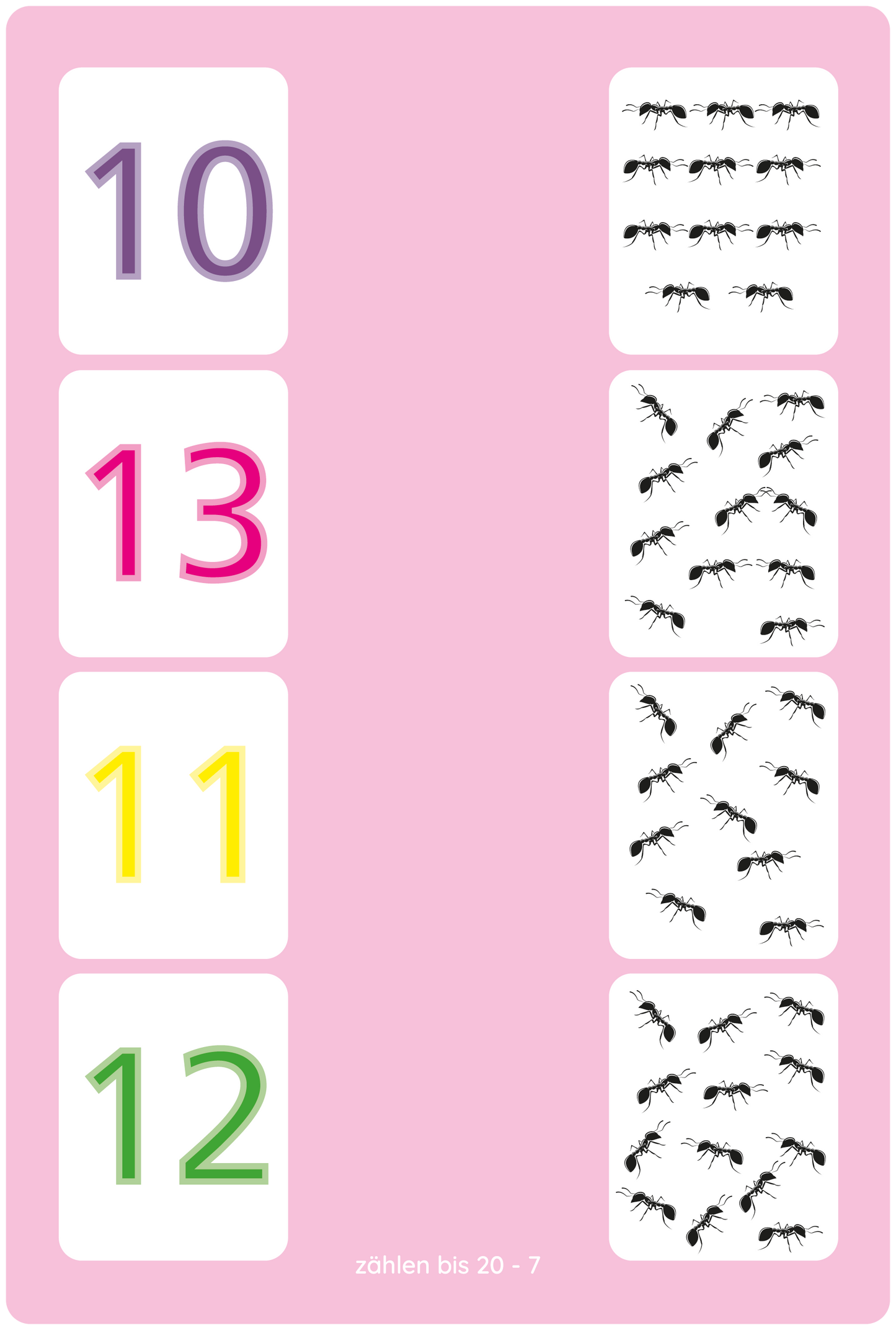 Lemo Kartensatz: Zählen bis 20 (5+)