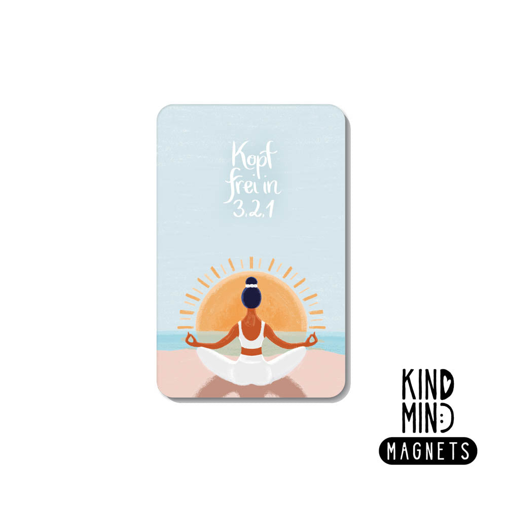 Magnet "Kopf frei in 3 2 1"