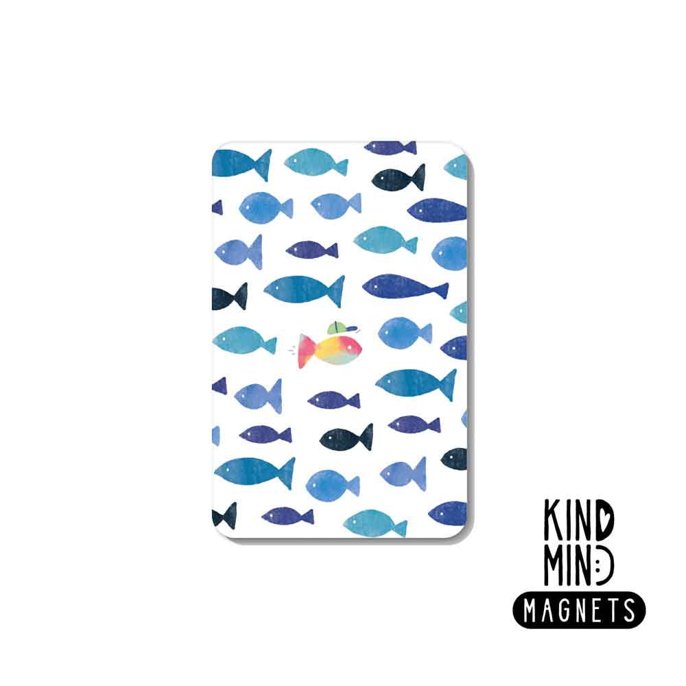 Magnet "Fish swimming against mainstream"