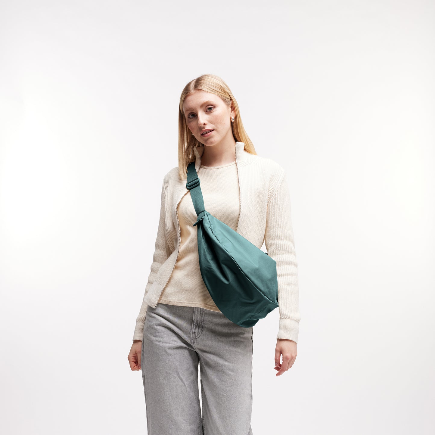 GOT BAG Moon Bag Large "Monochrome Sea Teal"