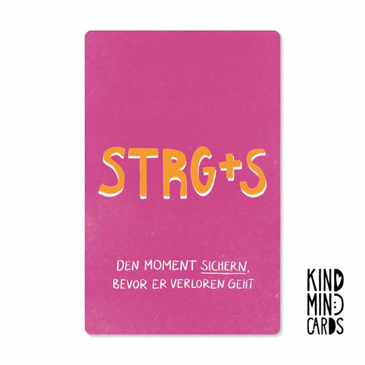 Postkarte "STRG+S"