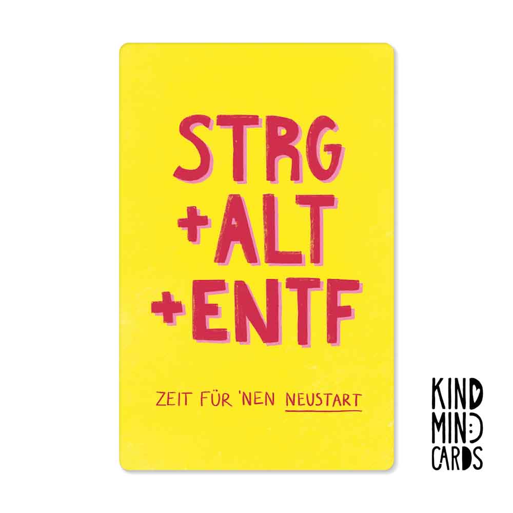 Postkarte "STRG+ALT+ENTF"