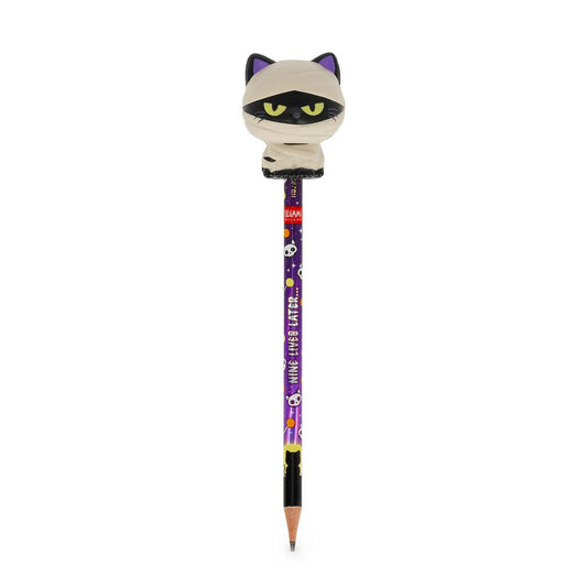 Anti-Stress-Bleistift mit Squishy - "Mummy Cat - Nine Lifes Later"