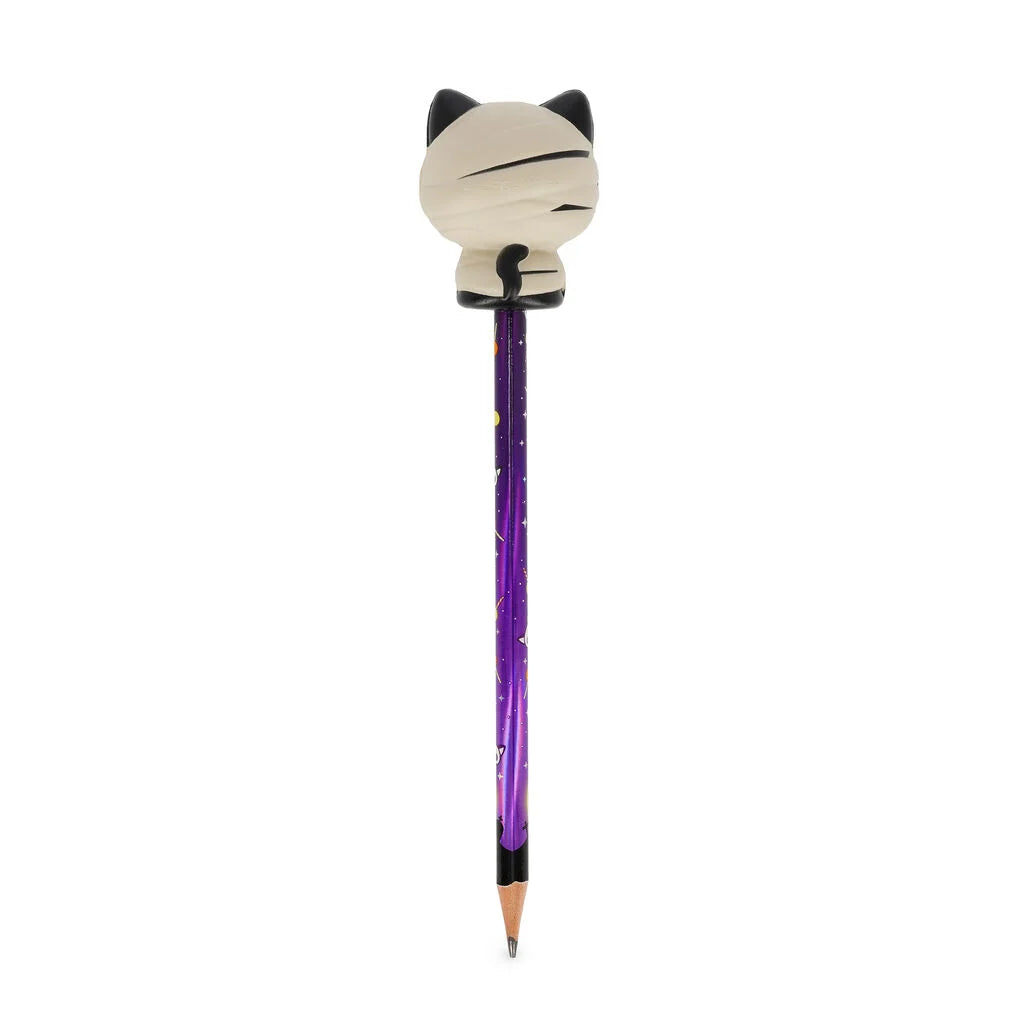Anti-Stress-Bleistift mit Squishy - "Mummy Cat - Nine Lifes Later"