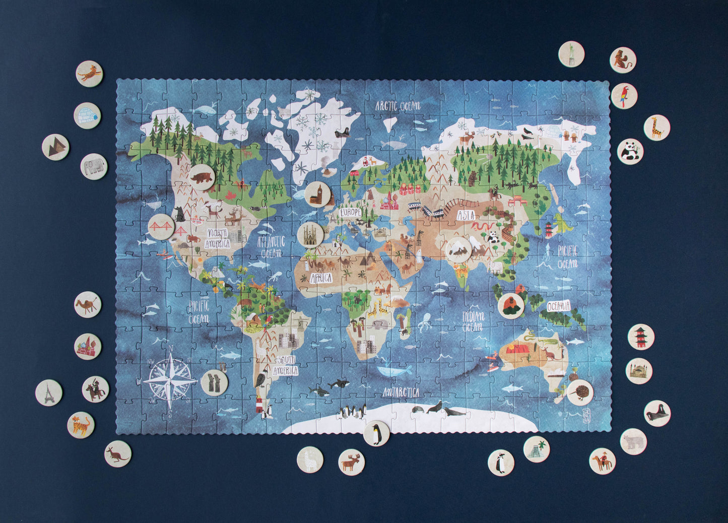 Puzzle "Discover the World", 200 Teile, ab 7 Jahren