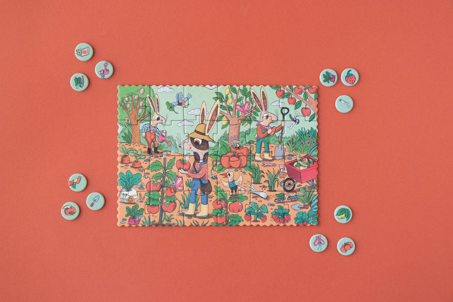 Mini-Puzzle "Garten", 24 Teile, ab 4 Jahren
