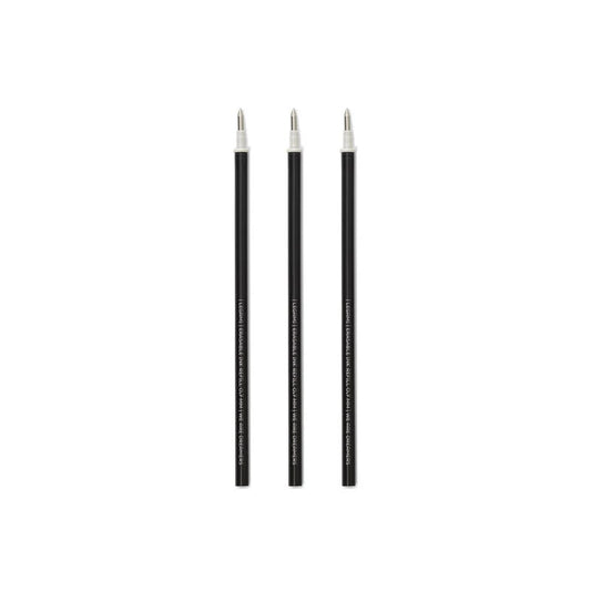 3 schwarze Ersatzminen für Löschbare Gelstifte, Legami
