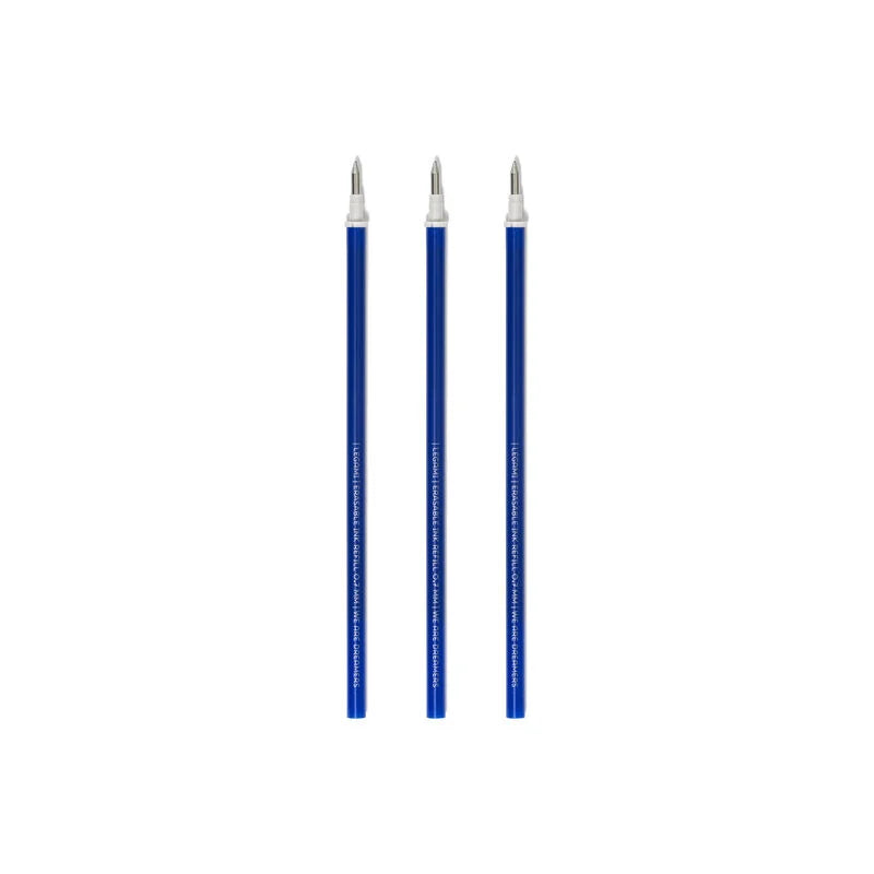 3 blaue Ersatzminen für Löschbare Gelstifte, Legami
