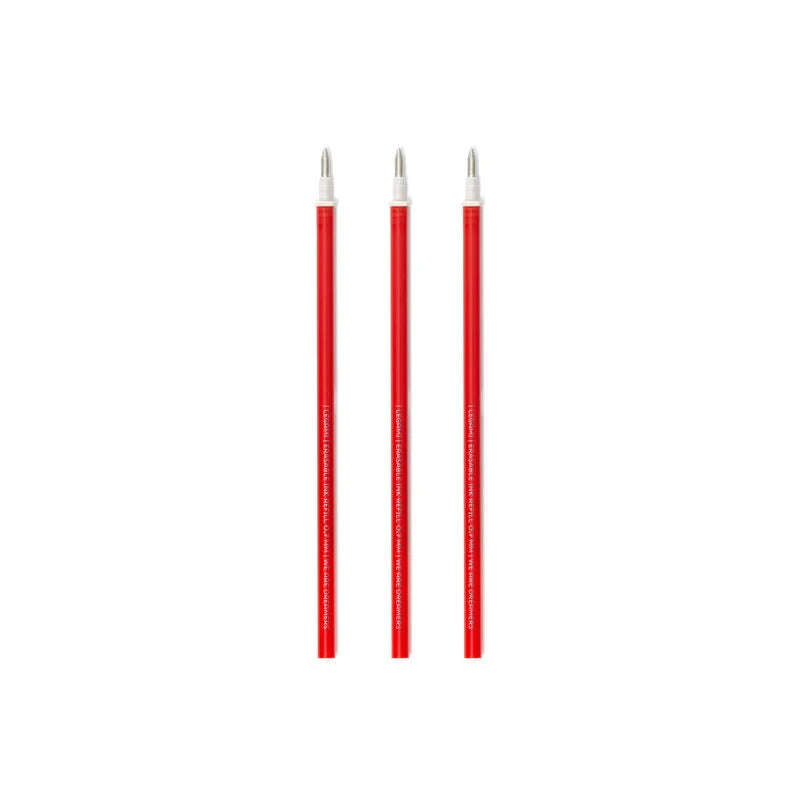 3 rote Ersatzminen für Löschbare Gelstifte, Legami