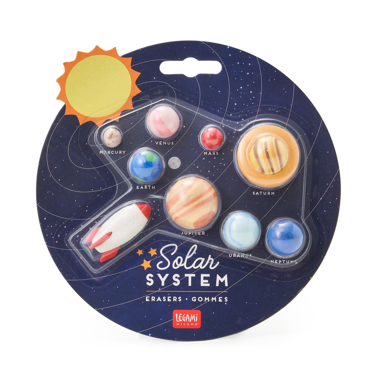 "Solar System" - 9 Radiergummis im Set