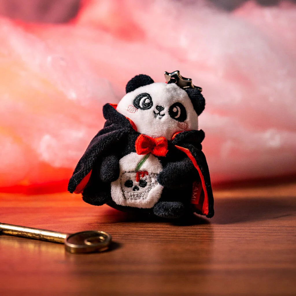 Halloween Plüsch-Schlüsselanhänger "Panda Bam-Boo", Super Soft!