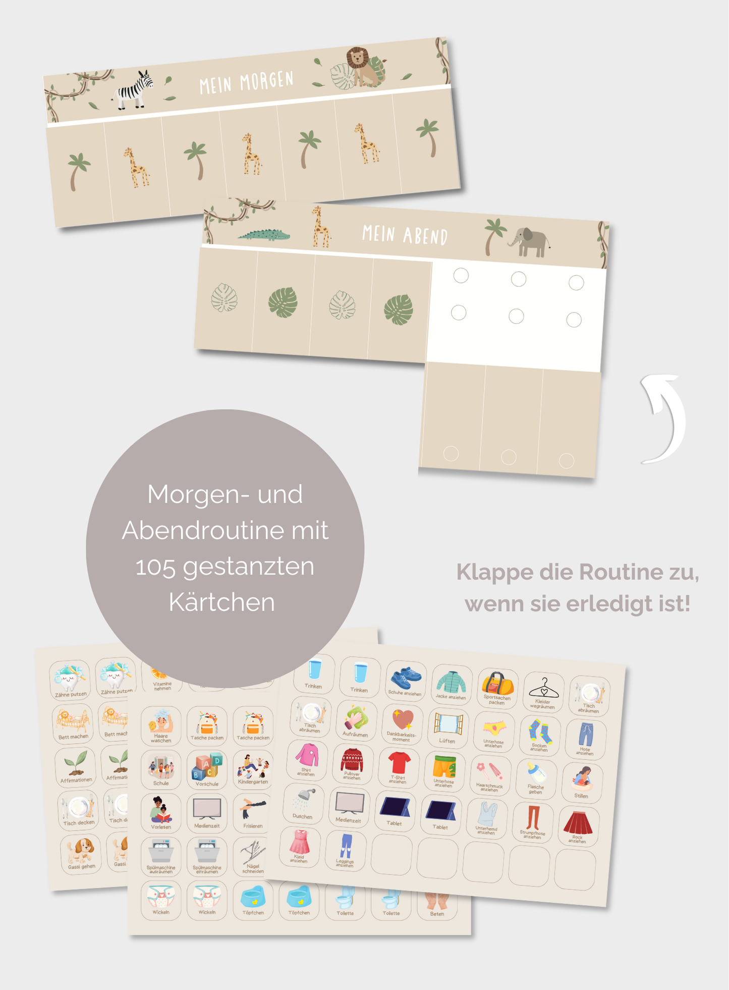 Morgen- und Abendroutine Set SAFARI